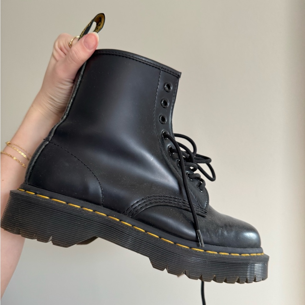 Doc Martin Black Leather Women's Boots